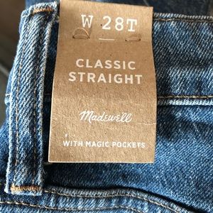 New Madewell Classic Straight w 28t